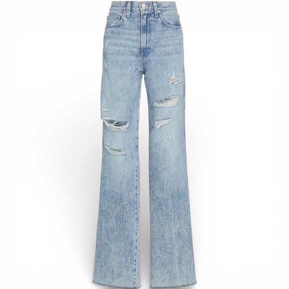 Veronica Beard Dylan Full Length Straight High Rise Pebble Stone Size 28 - Picture 3 of 13